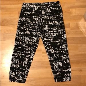 Calvin Klein Black and White Athletic Leggings